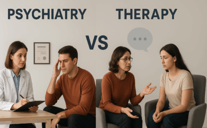 psychiatry versus therapy