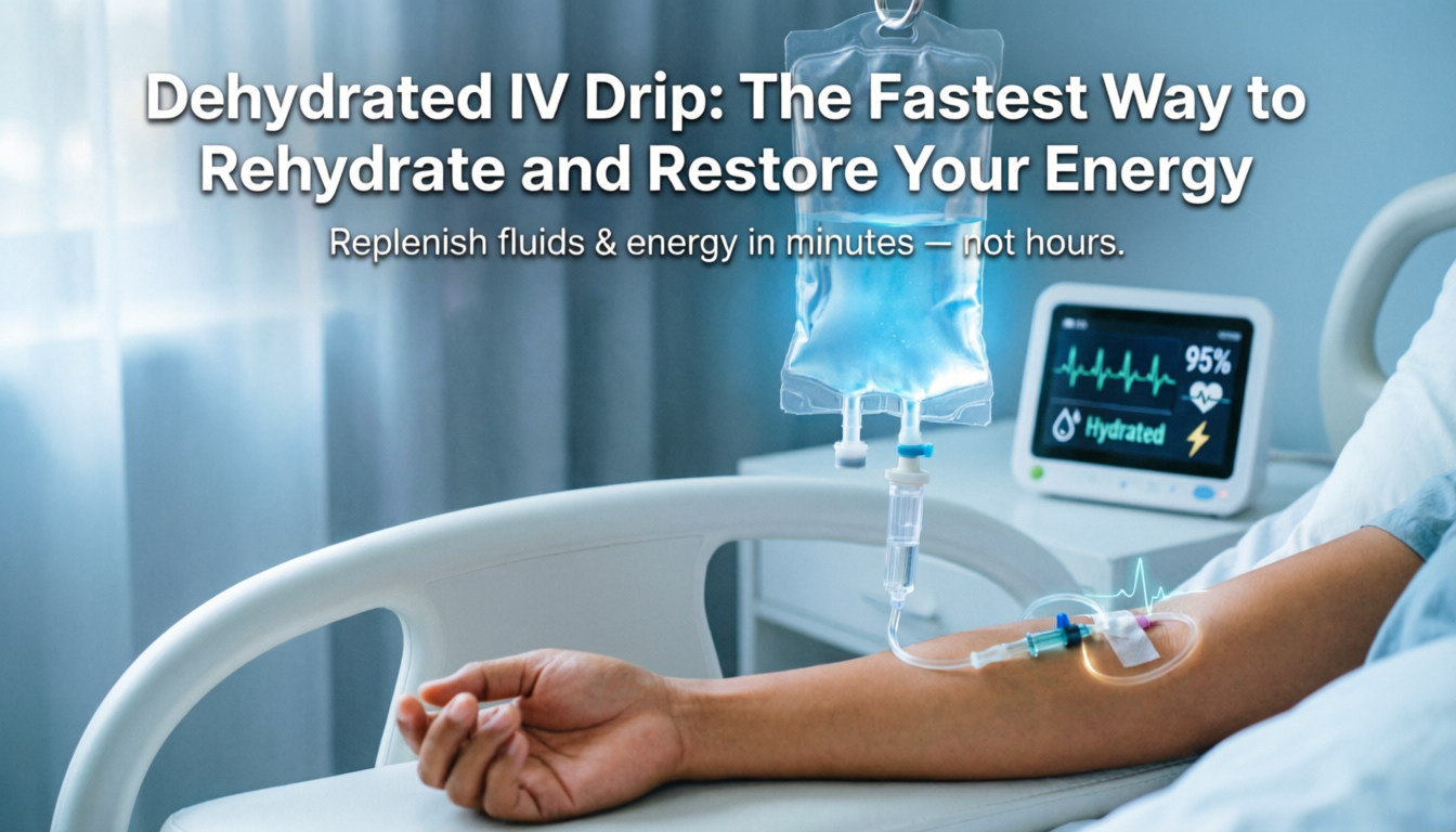 Dehydrated IV Drip: The Fastest Way to Rehydrate and Restore Your Energy