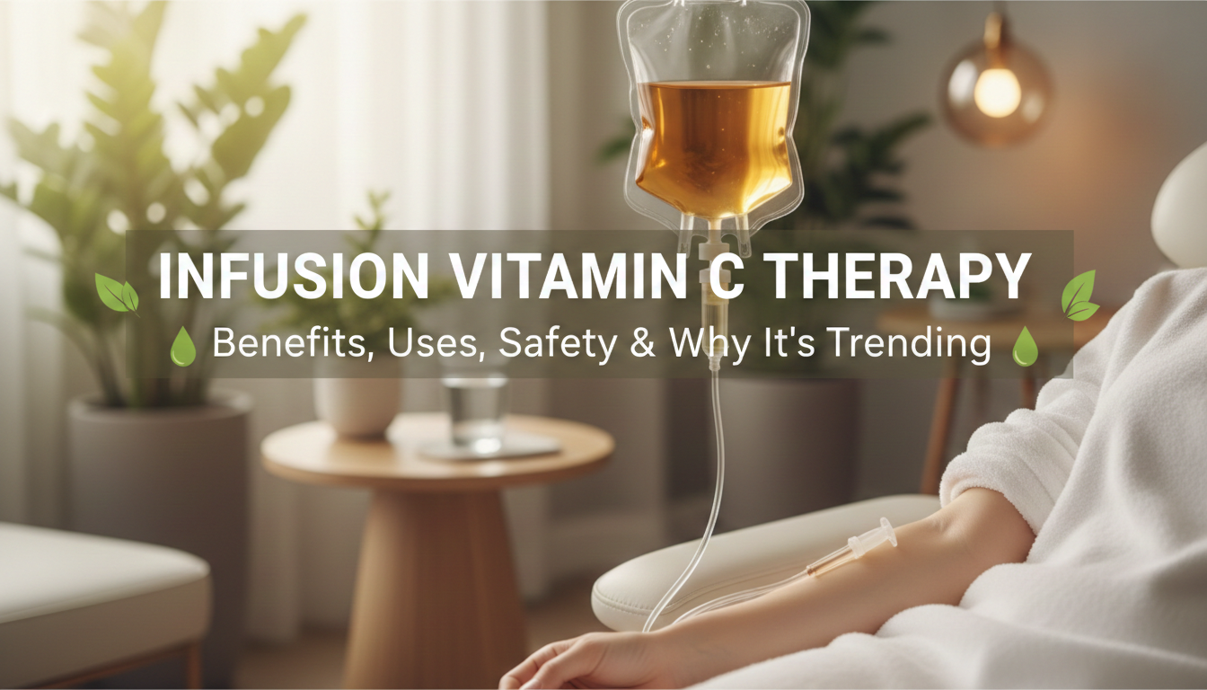 Infusion Vitamin C Therapy: Benefits, Uses, Safety & Why It&rsquo;s Trending in Wellness Clinics
