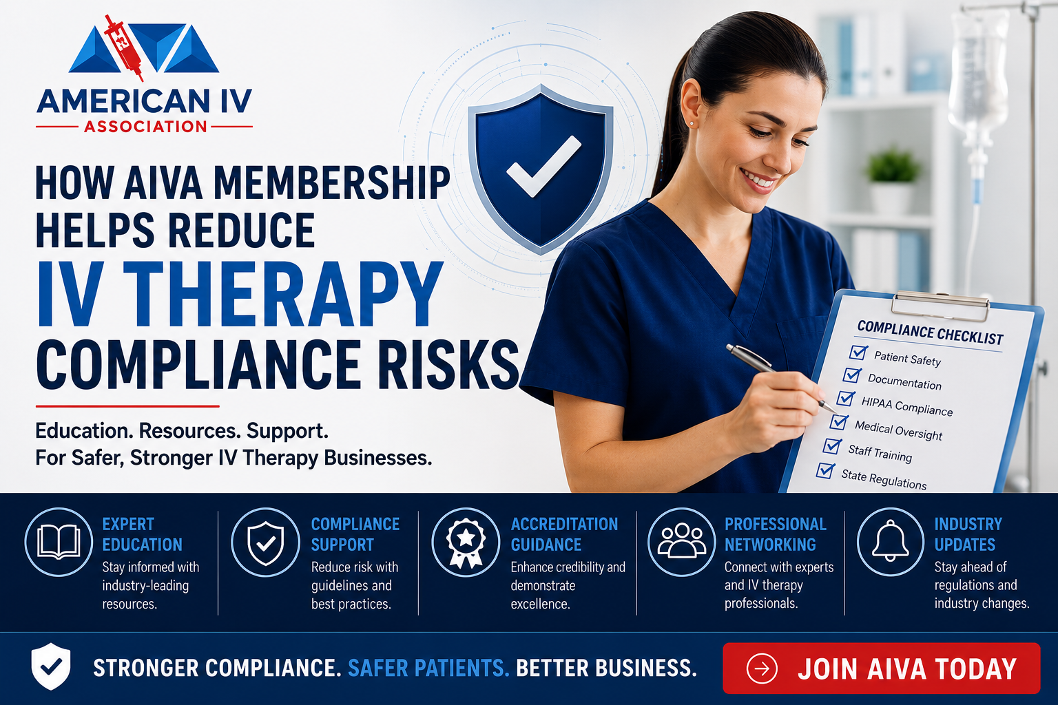 How AIVA Membership Helps Reduce IV Therapy Compliance Risks