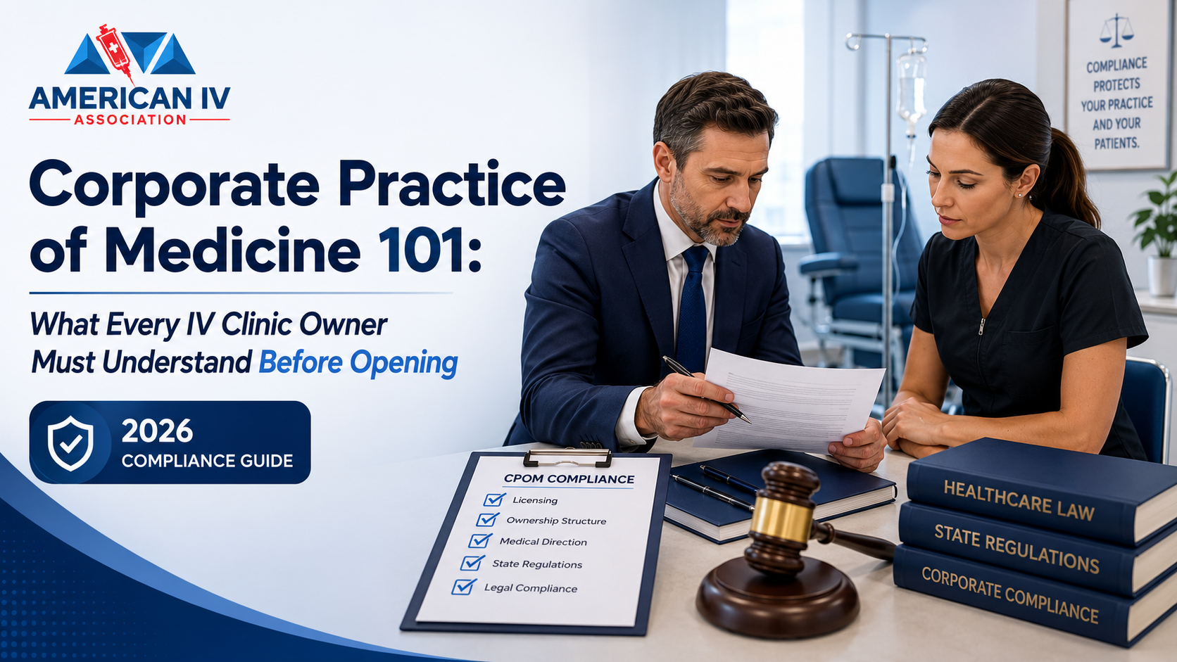 Corporate Practice of Medicine 101: What Every IV Clinic Owner Must Understand Before Opening