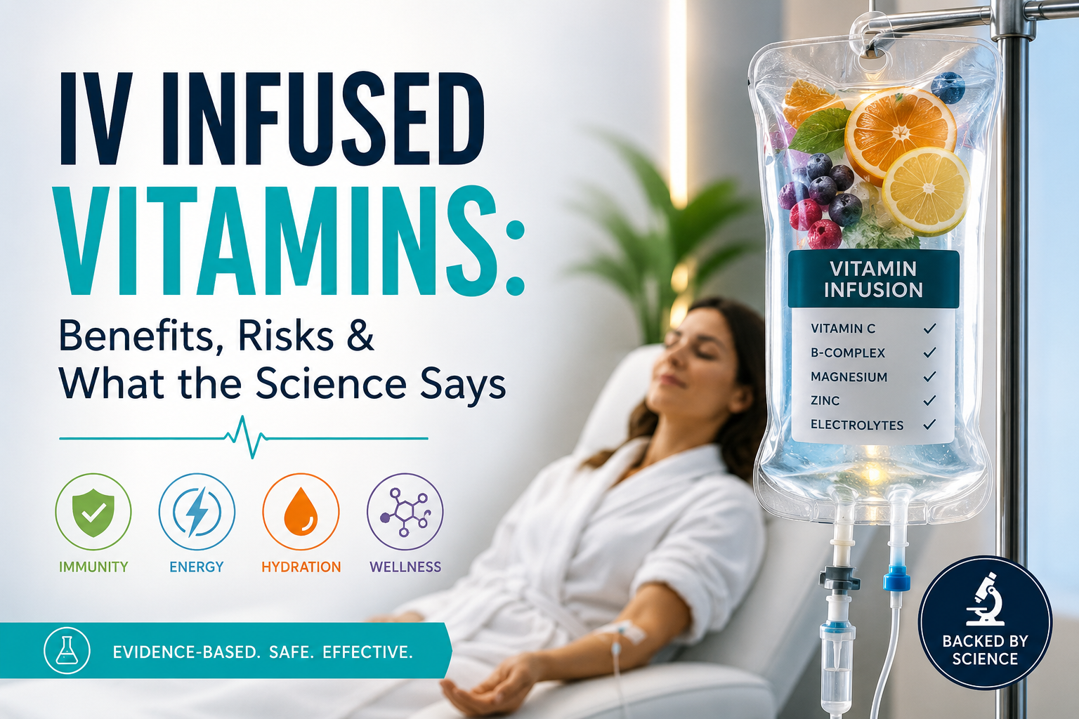 IV Infused Vitamins: Benefits, Risks & What the Science Says IV Infused Vitamins: Benefits, Risks & What the Science Says