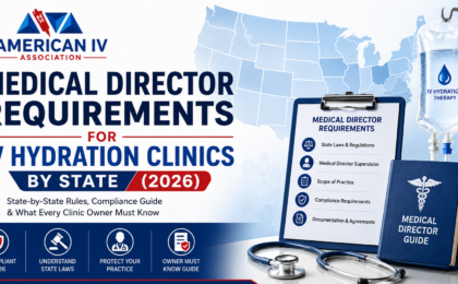 IV hydration medical director requirements