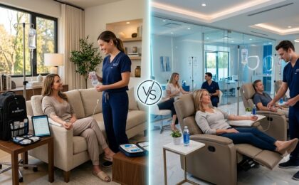 mobile IV therapy vs. storefront clinic