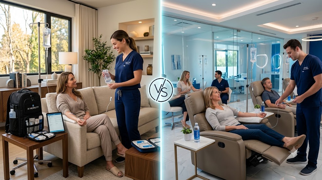 Mobile IV Therapy vs. Storefront Clinic: Which Business Model Is Right for You? Mobile IV Therapy vs. Storefront Clinic: Which Business Model Is Right for You?