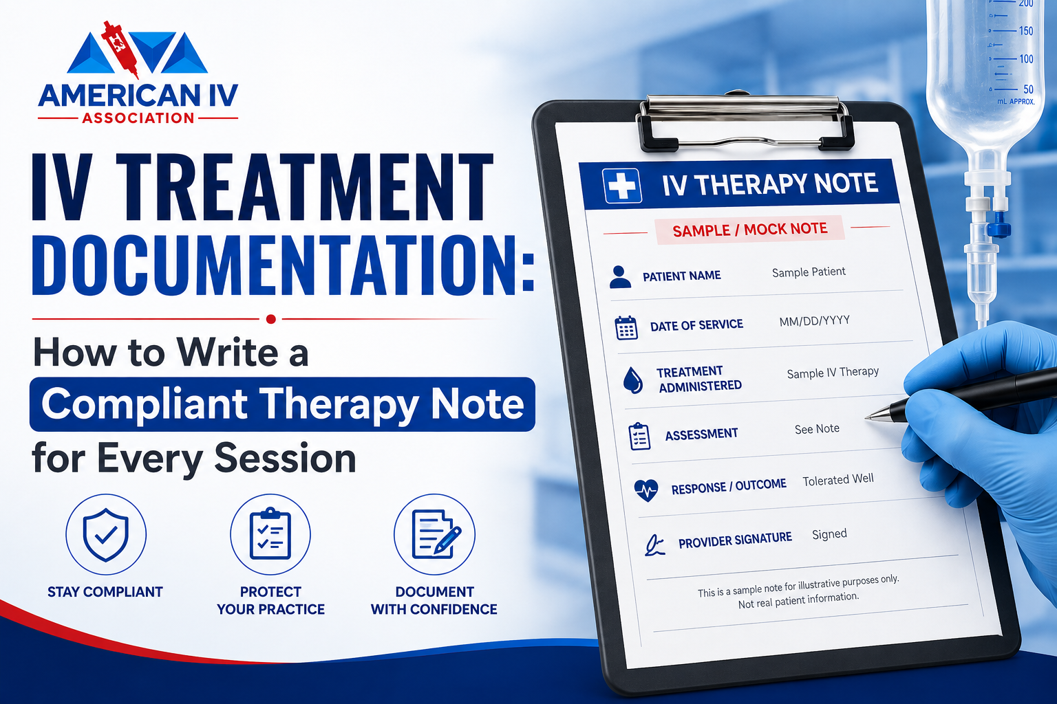 IV Treatment Documentation: How to Write a Compliant Therapy Note for Every Session