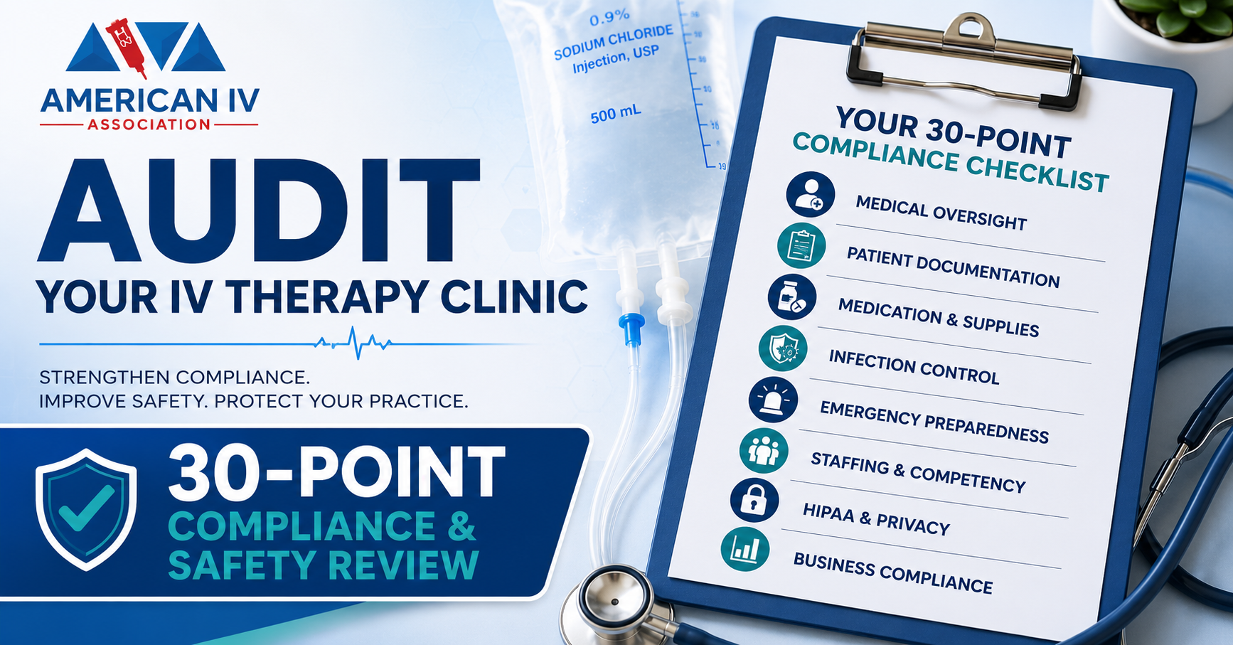 How to Audit Your IV Therapy Clinic: The 30-Point Compliance & Safety Review